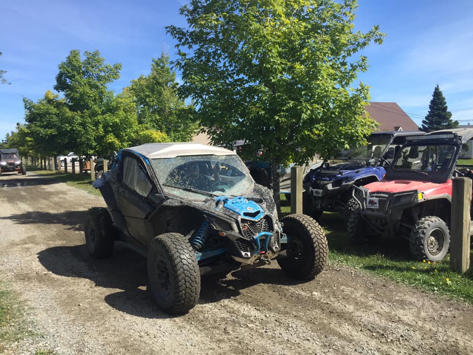 ATVs parked at Village Green in Gambo, NL