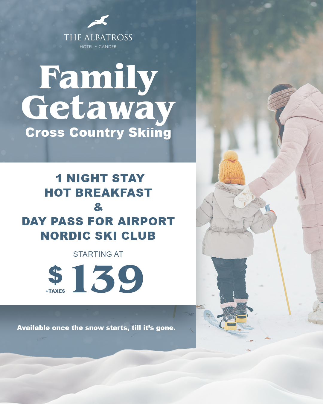 Cross Country Skiing Family Getaway