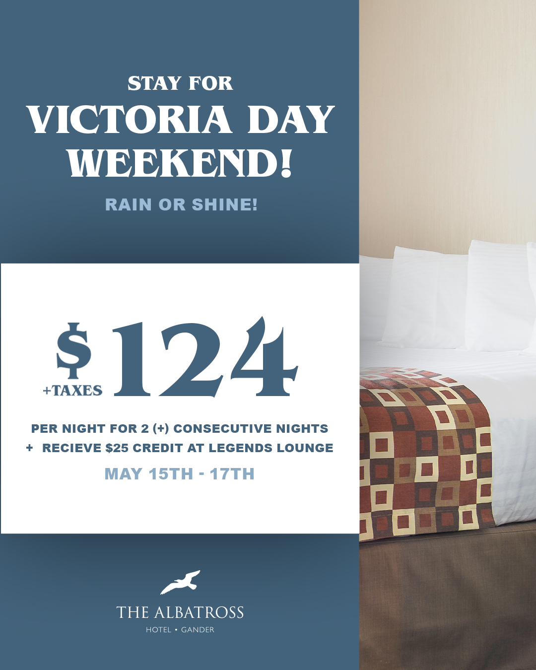 Stay for Victoria Day Weekend – The Albatross